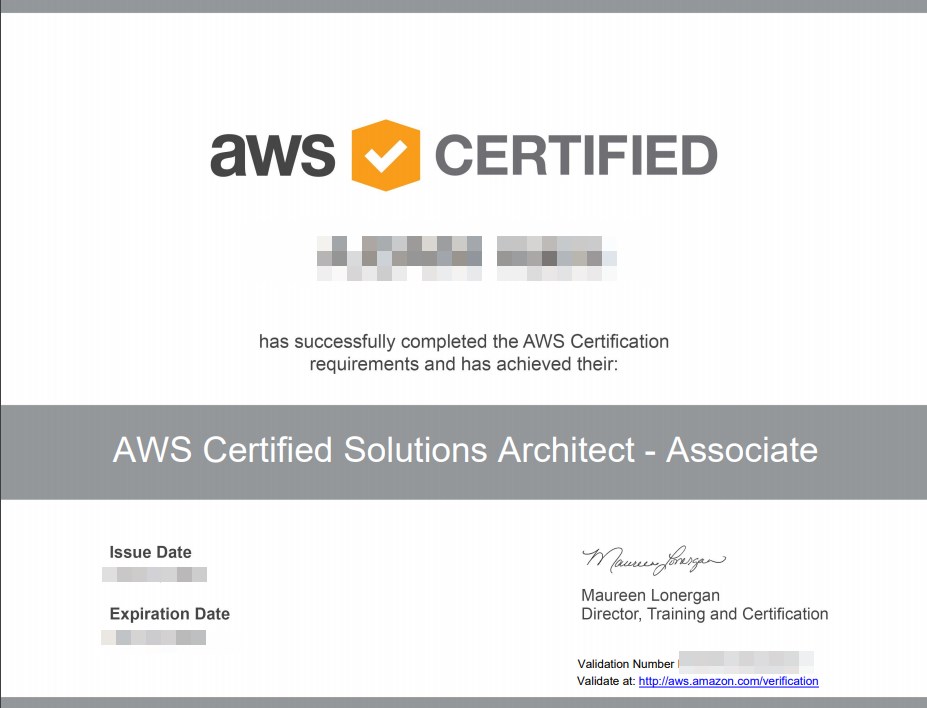 Fake AWS certificate